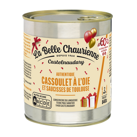 Cassoulet au confit d'oie LA BELLE CHAURIENNE, Boîte de 840g