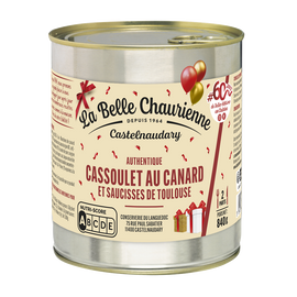 Cassoulet au canard LA BELLE CHAURIENNE, Boîte de 840g