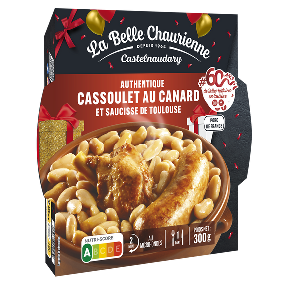 Cassoulet au confit de canard LA BELLE CHAURIENNE, 300g