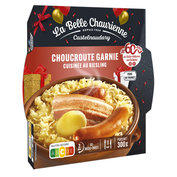 Choucroute cuisinée au riesling LA BELLE CHAURIENNE, Boîte 300g