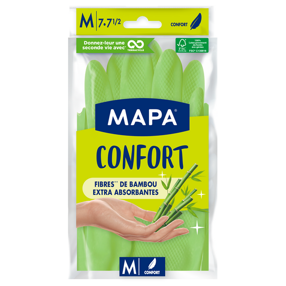 Gants ménagers Bien Etre MAPA, taille M