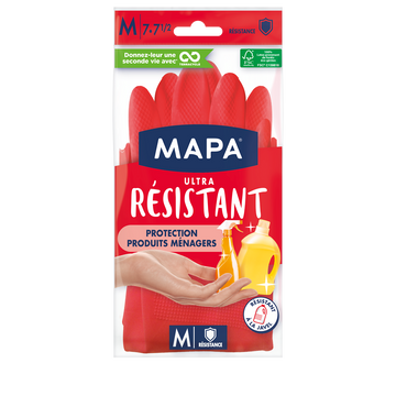 Gants ultra résistants en latex MAPA, taille M