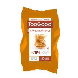 Gâteau apéritif Soufflés au soja et pomme de terre goût barbecue TOOGOOD, 85g