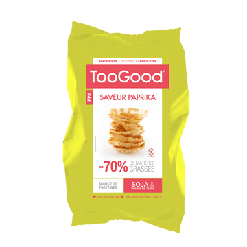 Gâteau apéritif Soufflés au soja et pomme de terre goût paprika TOOGOOD, 85g