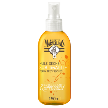 Huile sèche sublimante peaux très sèches LE PETIT MARSEILLAIS, 150ml