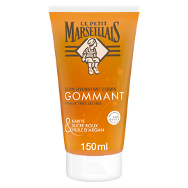 Soin gommant pour le corps hydratant au karité et huile d'argan LE PETIT MARSEILLAIS, 150ml