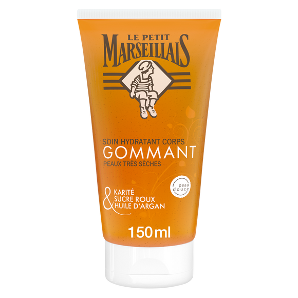 Soin gommant pour le corps hydratant au karité et huile d'argan LE PETIT MARSEILLAIS, 150ml