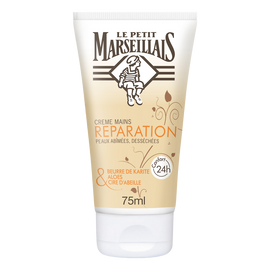 Crème mains karité aloès cire abeille LE PETIT MARSEILLAIS, 75ml