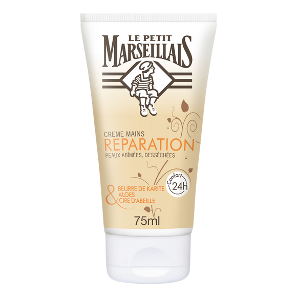 Crème mains karité aloès cire abeille LE PETIT MARSEILLAIS, 75ml