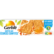 Biscuits goûter écorces confites GERBLE - - 4x5, 360g