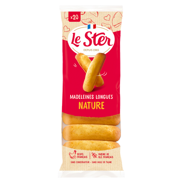 Madeleines longues aux oeufs frais LE STER LE PATISSIER x20 250G
