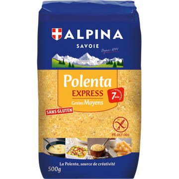 Polenta express grains moyens ALPINA SAVOIE, 500g