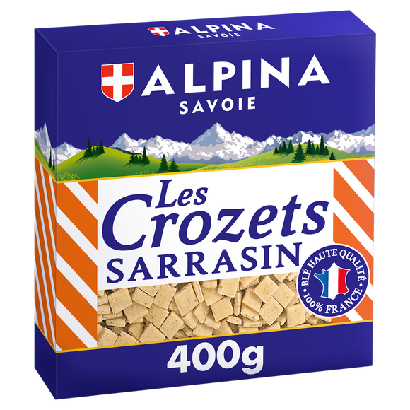 Crozets au sarrasin ALPINA SAVOIE, boîte de 400g