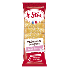 Madeleines longues pépites de sucre LE STER  x20 - 250g