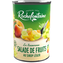 Cocktail de fruits au sirop ROCHEFONTAINE, boîte 1/2, 250g