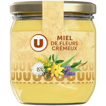 U Miel crémeux Mille fleurs pot en verre de 500g