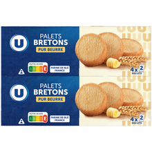 U Palets bretons pur beurre 2x125g