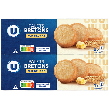 U Palets bretons pur beurre  2x125g