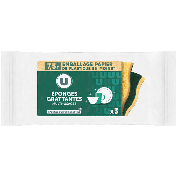 U Eponge grattante multi-usages - x3