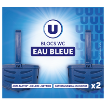 U Blocs wc eau bleue 2x40g