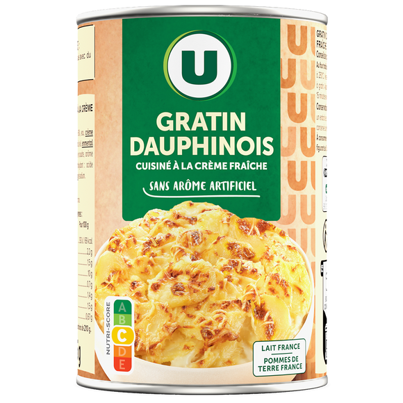 U Gratin dauphinois boîte de 425g