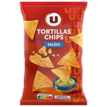 U Tortilla chips goût salé paquet de 150g