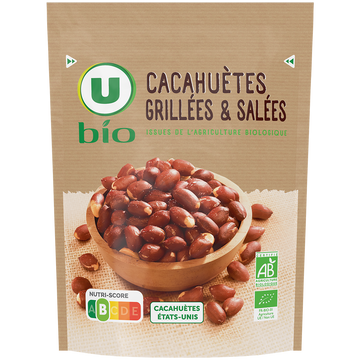 U BIO Cacahuètes salées , paquet 100g