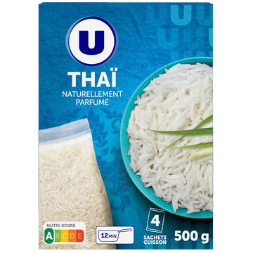 U Riz long Thai  4 sachets cuisson de 125g, 500g
