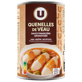 U Quenelle de veau sauce financière aromatisée  boîte de 400g