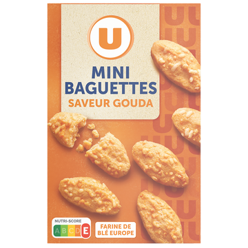 U Crackers salés saveur gouda  85g