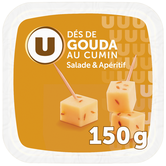 U Dés de gouda au cumin U 150G