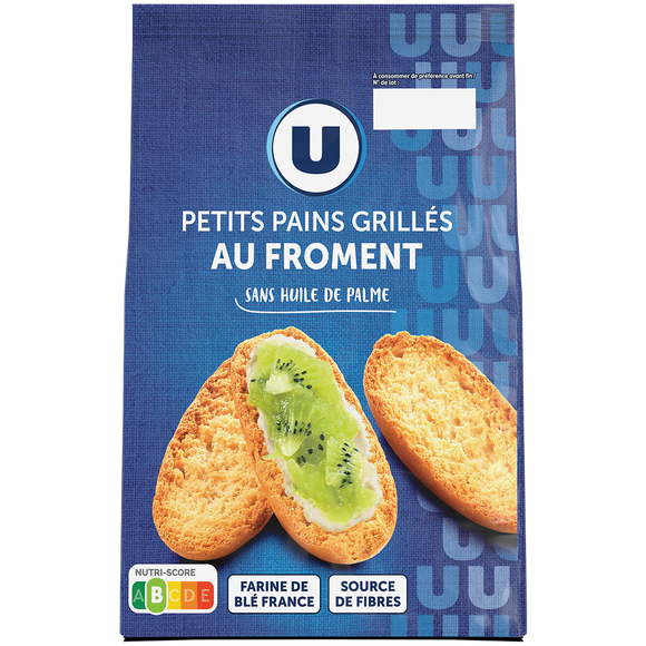 U Petits pains grillés au froment  225g