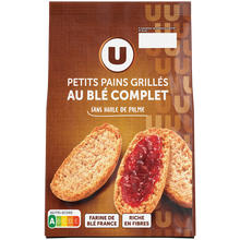 U Petits pains grillés au blé complet - 225g