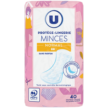 U Protège slip plié x40