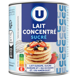 U Lait concentré sucré - Boîte 397g