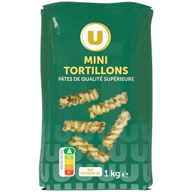 U Mini tortillon qualité supérieure  paquet cello de 1kg