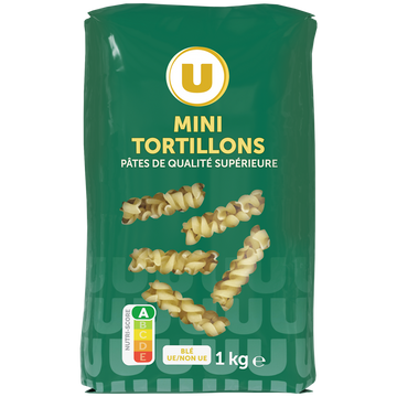 U Mini tortillon qualité supérieure  paquet cello de 1kg