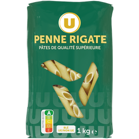 U Penne Rigate qualité supérieure, sachet de 1kg