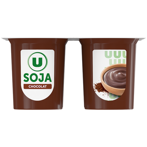 U Spécialité dessert de soja au chocolat 4x100g