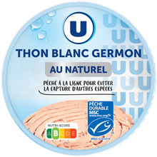 U Thon blanc au naturel boite de 112g