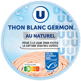 U Thon blanc au naturel  boite de 112g