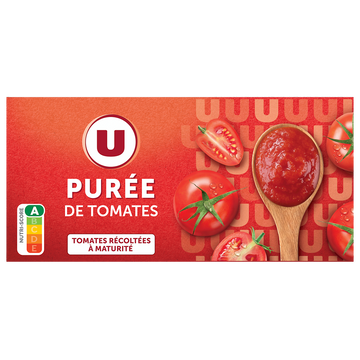 U Purée de tomate  3 briques, 200g