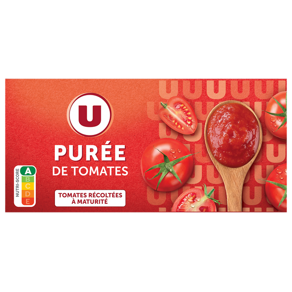U Purée de tomate  3 briques, 200g