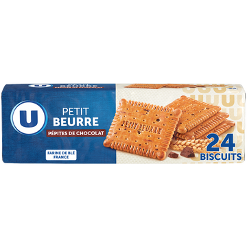 U Petit Beurre aux pépites de chocolat paquet de 200g