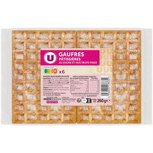 U Gaufres pâtissières au sucre, 260g