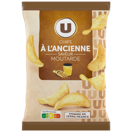 U Chips à l'ancienne saveur moutarde  paquet de 135g