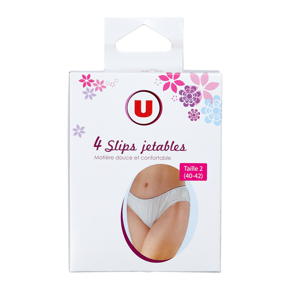 U TOUT PETITS Lot de 4 slips jetables
