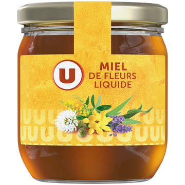 U Miel de fleurs liquide 500g