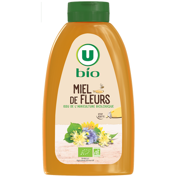 U BIO Miel de fleurs U BIO, doseur 500g