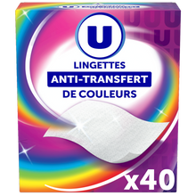 U Lingettes Anti-Transfert de couleurs x40